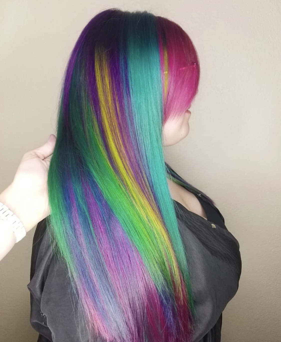 hair by sarah keene beauty boss salon image fourteen of rainbow colorful perfect hair